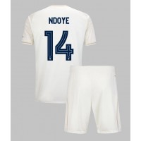 Stroje piłkarskie Nottingham Forest Dan Ndoye #14 Koszulka Wyjazdowej dla dzieci 2025-26 Krótki Rękaw (+ szorty)